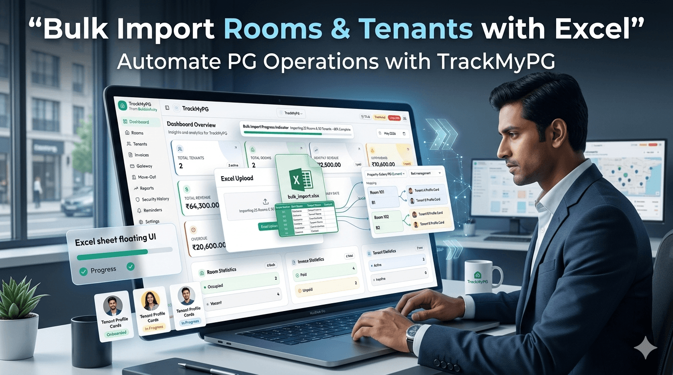How to Bulk Import Rooms and Tenants with Excel in PG Management Software — The Complete 2026 Guide for Indian Owners